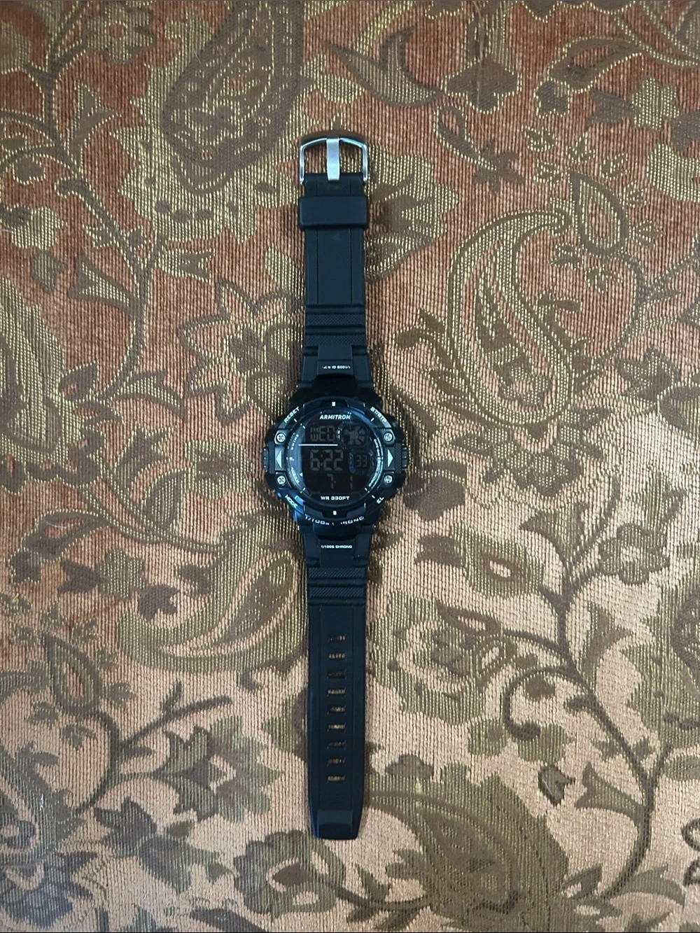 Armitron Black Digital Sport Watch with Black Resin Strap